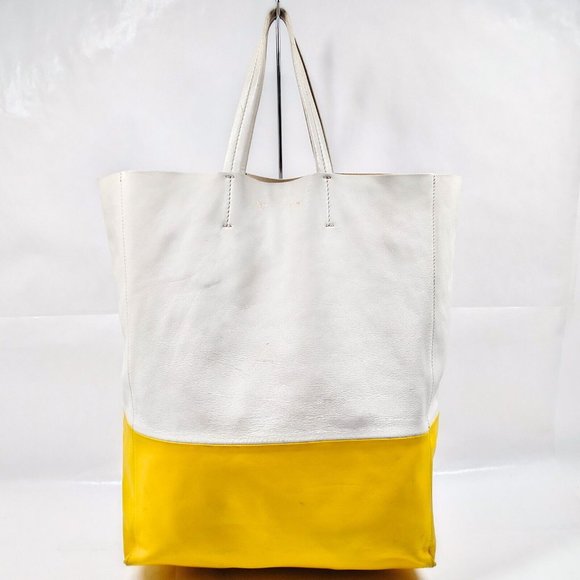 CELINE Tote Bag White Leather 1352955 - Picture 1 of 9